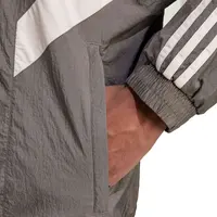 Veste tissée Adidas Real Madrid pour homme JI9479 gris coupe-vent de football 5