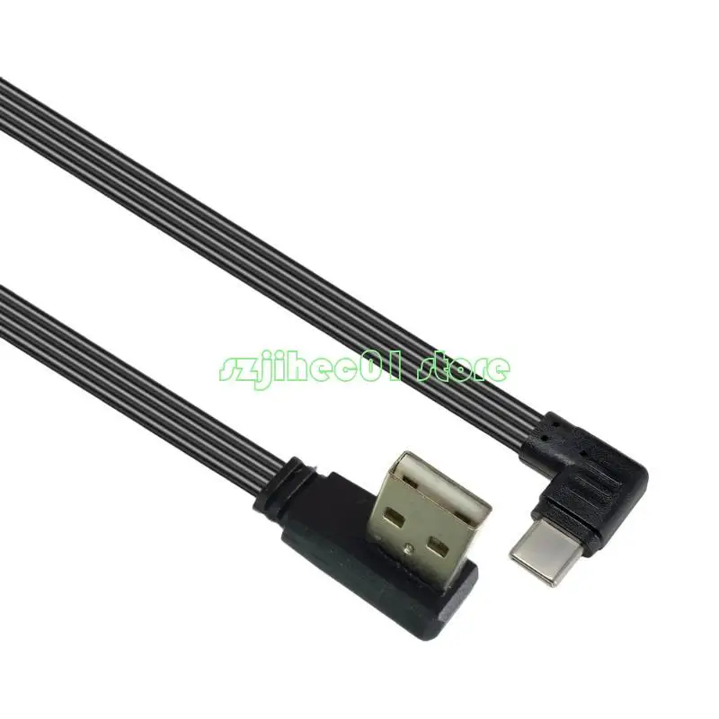 Flexible 90-Degree USB to Type C Adapter Cable