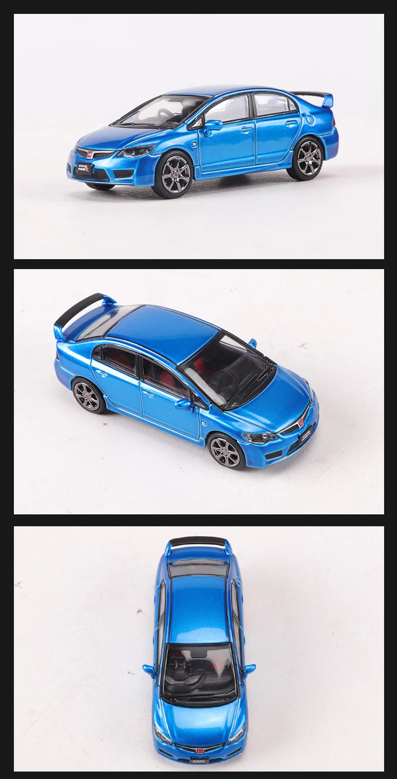 DCT 1:64 Civic Type-R Sedan(FD2) Alloy Model Car 