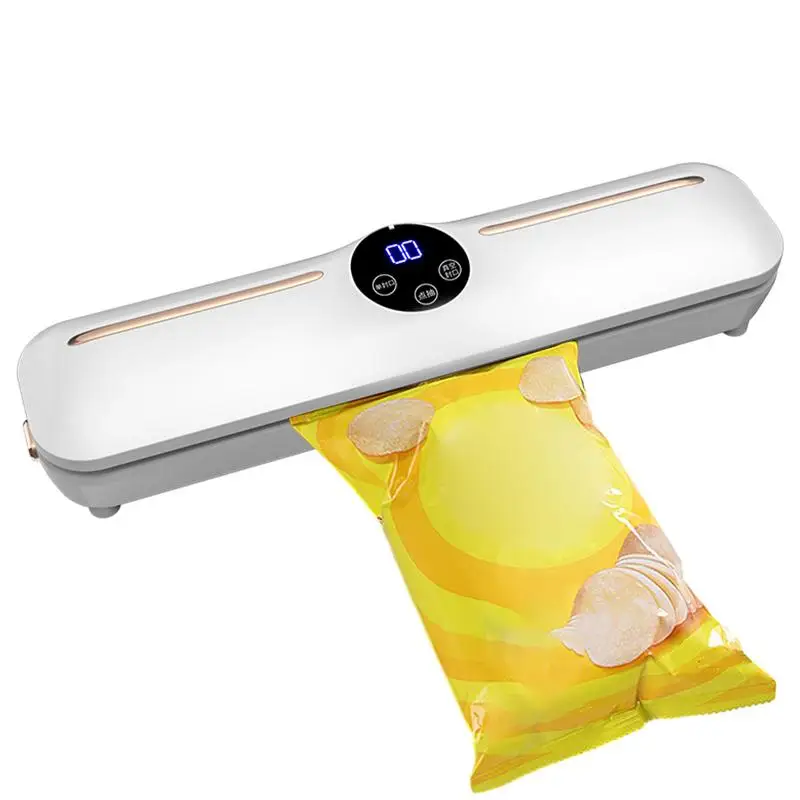 

Vacuum Sealing Machine Small Household Packaging Machine Compact LED Indicator Lights Dry Moist Food Modes Food Saver Sealer