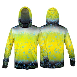 2023 New Men's Hoodie Fishing Shirts Long Sleeve Quick Dry Sweatshirt Summer Dresses Breathable Jersey UV Fishing Clothing