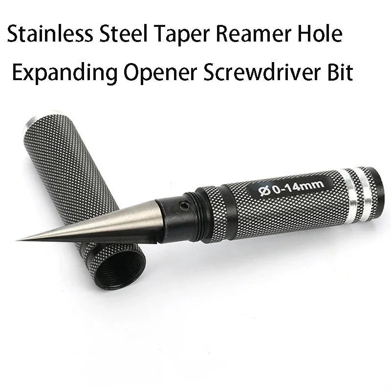 Manual Expanding Core Drill Reamer 0-14mm Steel Wood Positioning Hole Opener Center Punch Reaming Metal Bearing Removal Tool