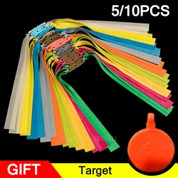5PCS Slingshot Powerful Resilient Rubber Flat Elastic Band For Slingshot Catapult Latex Tape Replacement Hunting Accessory