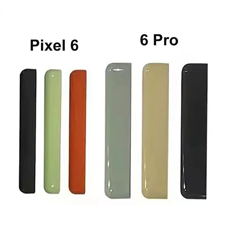 

For Google Pixel 6 Pro Rear Cover Glass Strips Replacement Parts For Pixel 6 6A Battery Back Cover Top Rear Upper Glass Strips