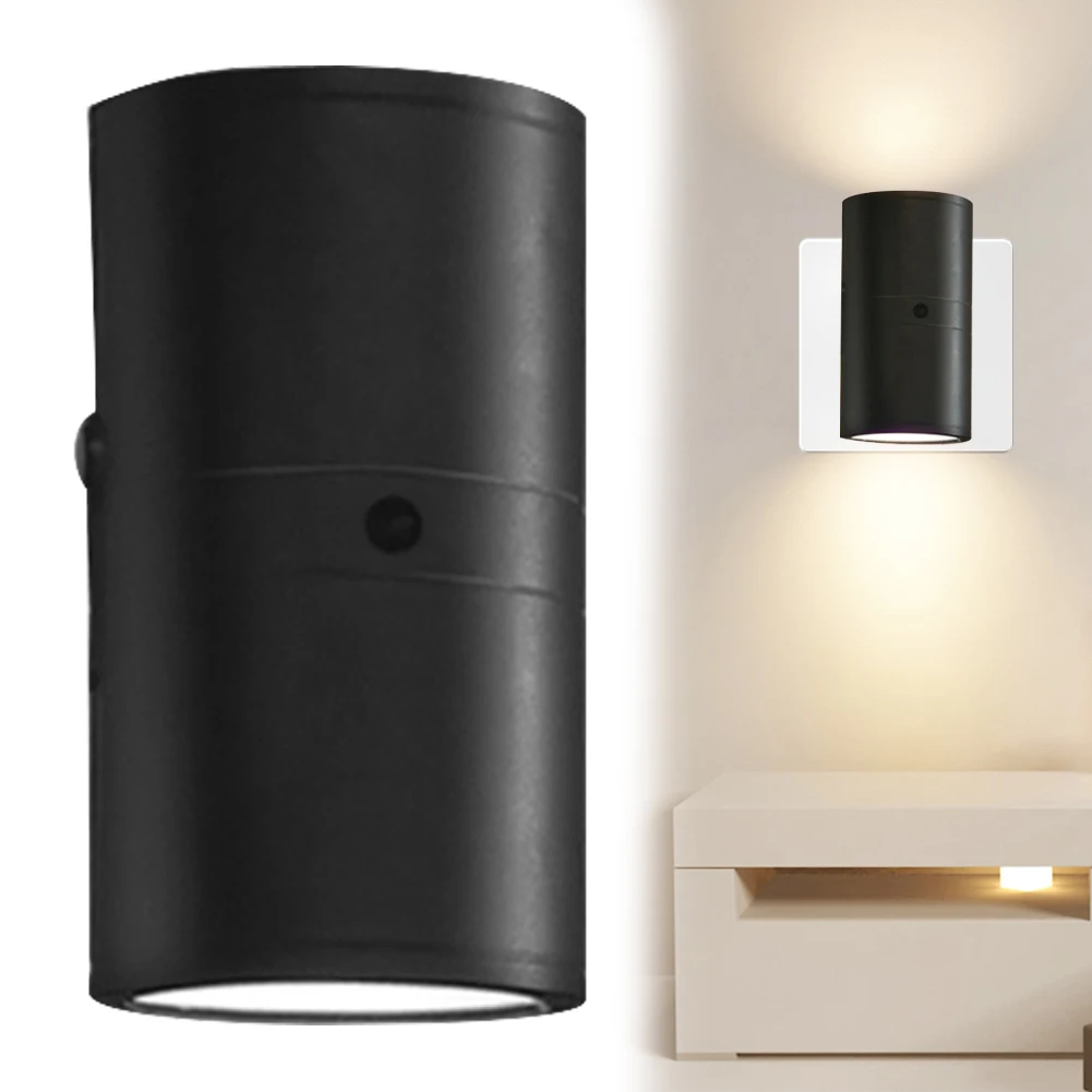 EU Plug Night Light 16W 3000K Dimming Wall Lamp RGB/3 Color Dimmable EU Plug Socket Wall Lamp Remote Control for Hallway Bedroom
