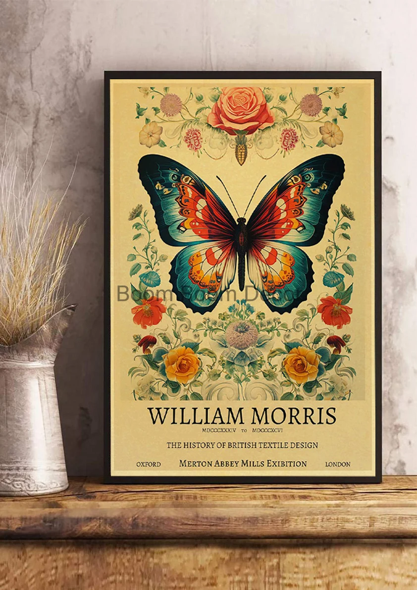 Vintage William Morris Aesthetic Canvas Art