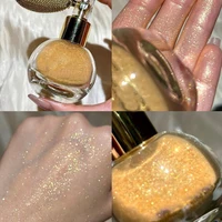 4 Colors Highlighter Powder Spray Shimmer Sparkle Powder Makeup for Face Body Pearlescent Brighten White Body High Gloss Glitter 1