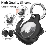 Étui Airtags Apple avec porte-clés, support de traqueur, coque de protection en Silicone souple, anti-rayures, manchon étanche, collier pour chien et chat 5