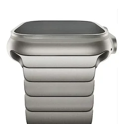 Premium Titanium Strap for Apple Watch - Elegant Metal Band Watchband (Titanium color)