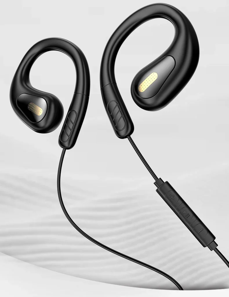 Cuffie sportive open ear cablate con microfono enc e usb-c_voghion.com