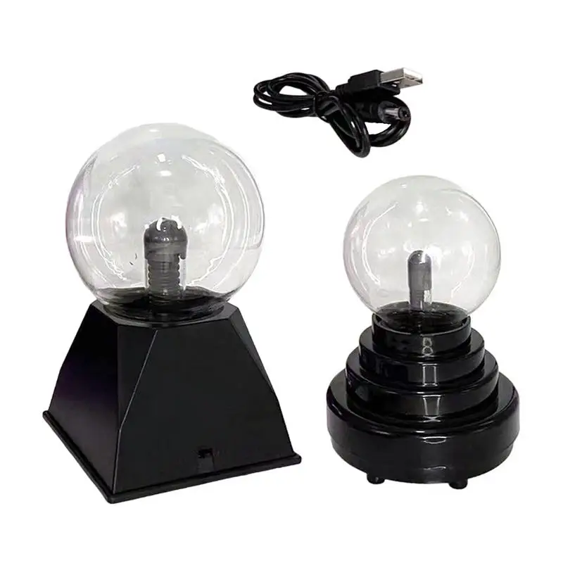 

Novelty Plasma Ball Lamp Static Control USB Rechargeable Portable Plasma Globe Light Touch & Sound Activated Electrostatic Ball