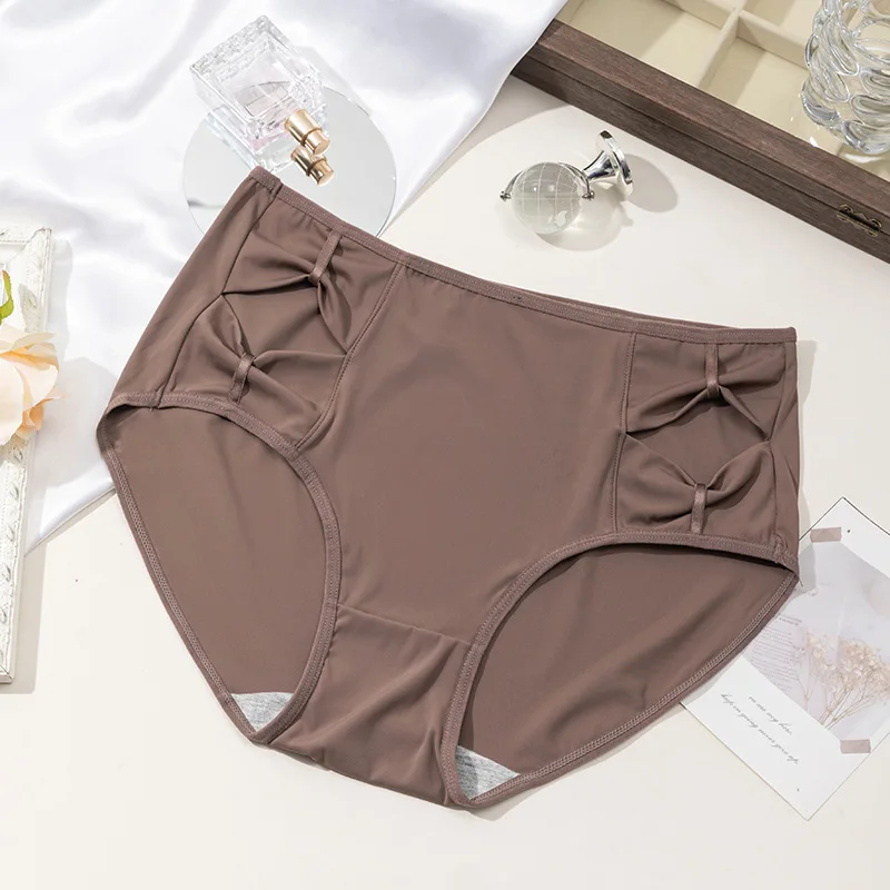 

New Panties for Women Milk Fiber Soft Cute Side Strap Lingeries Briefs Plus Size 4XL Female Underwears