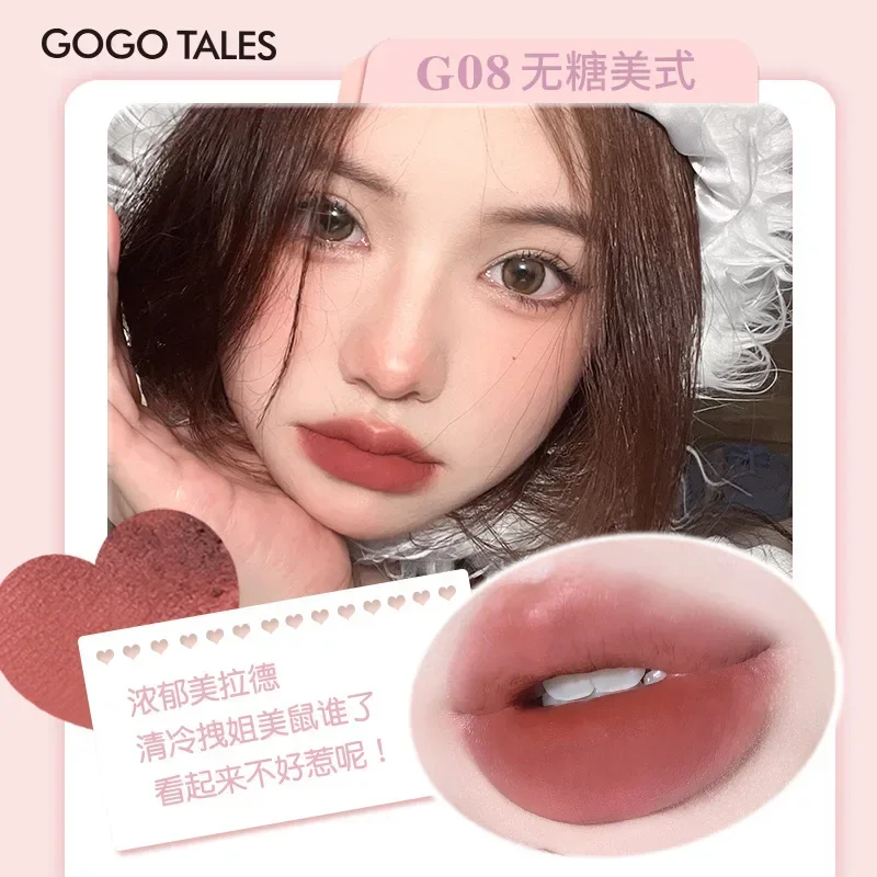 Gogotales Soft Mist Ice Block Lip Glaze Lip Frozen Red Color Mud Honey Female Student Makeup 4