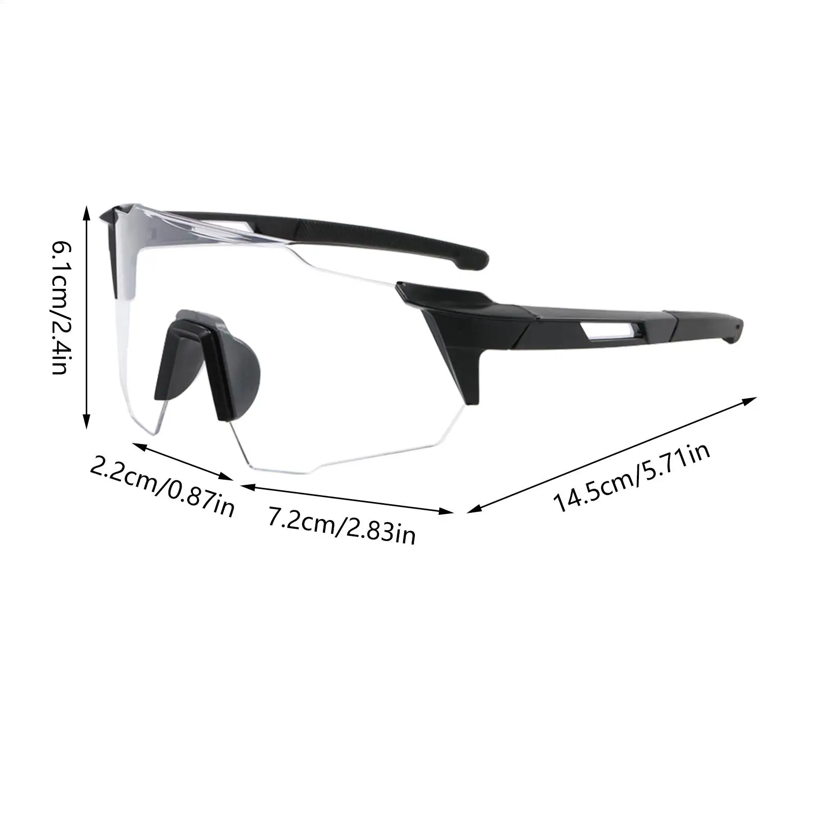 Cycling Glasses UV Protection Safety Driving Eyeglasses Transparent Cycling and Mountaineering Eyewear Goggles - 6