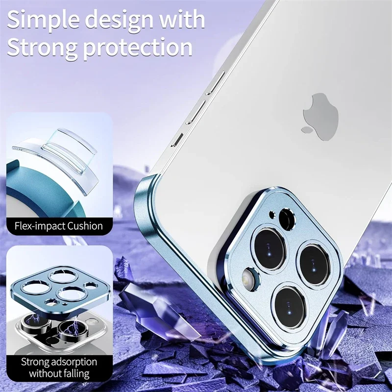 Sleek Aluminum Frameless Bumper with Camera Lens Protector