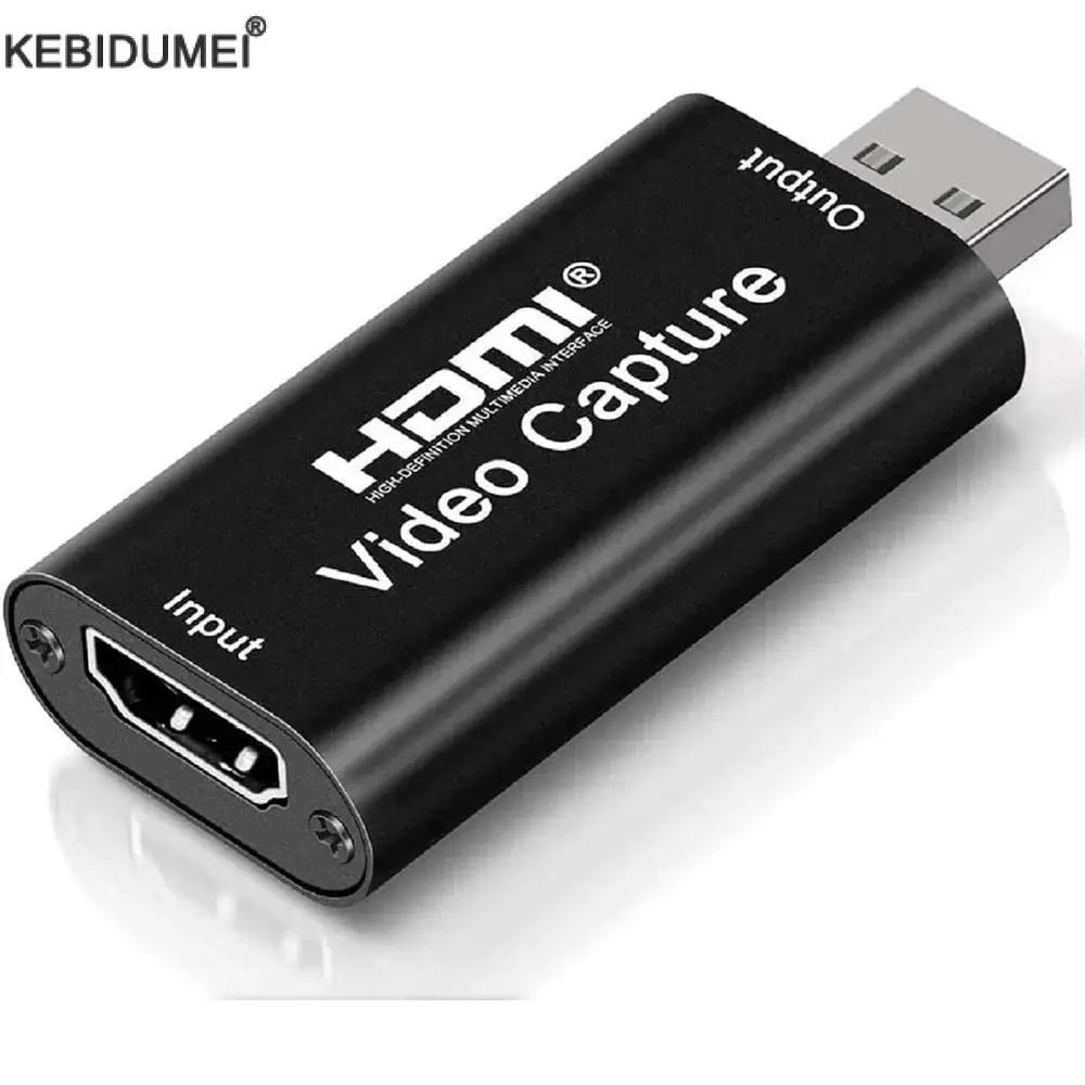 

4K HDMI Video Capture Card Streaming Board Capture USB 2.0 1080P Card Grabber Recorder Box for PS4 Game DVD Camera