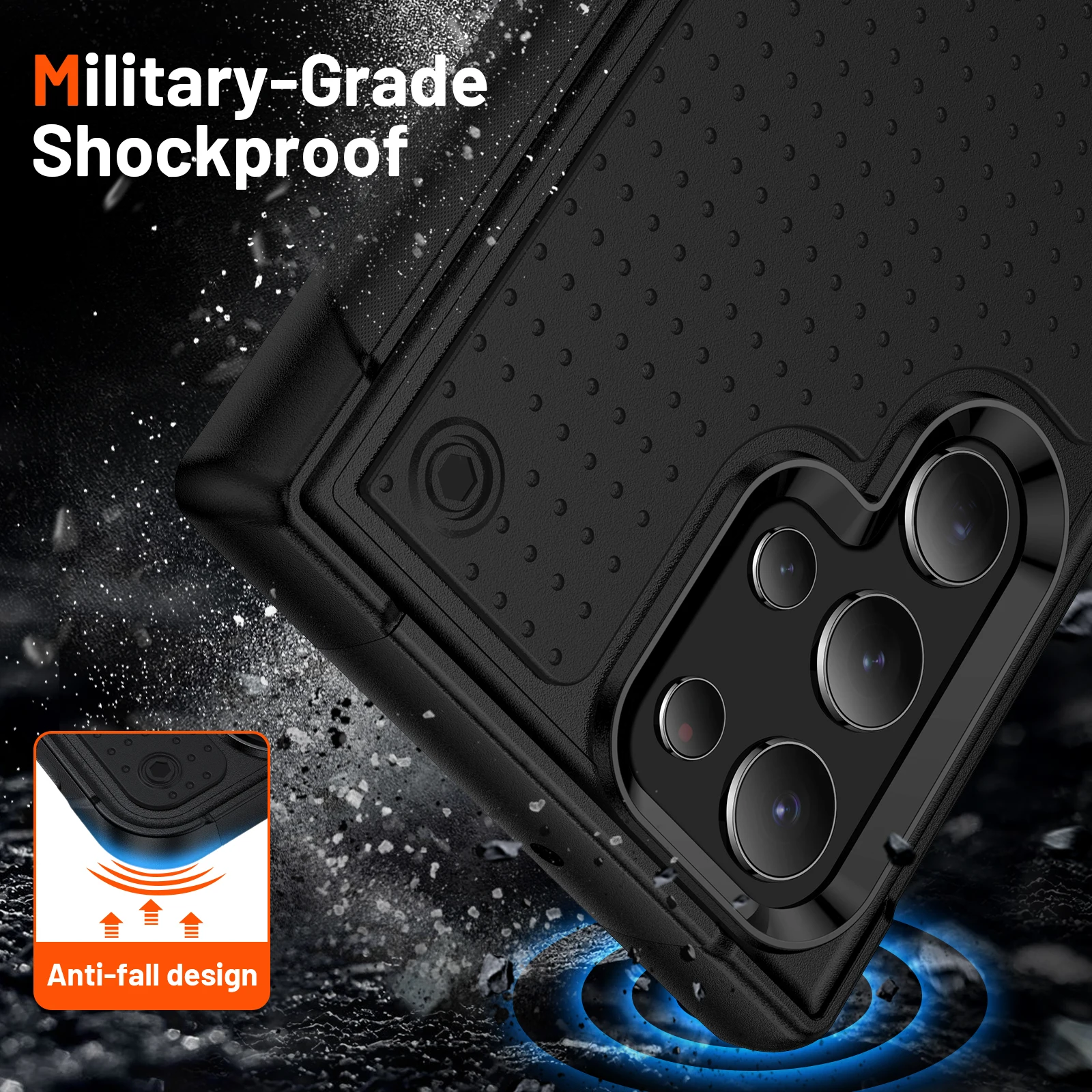 Shockproof Armor Hard Phone Case - Durable Protection Cover