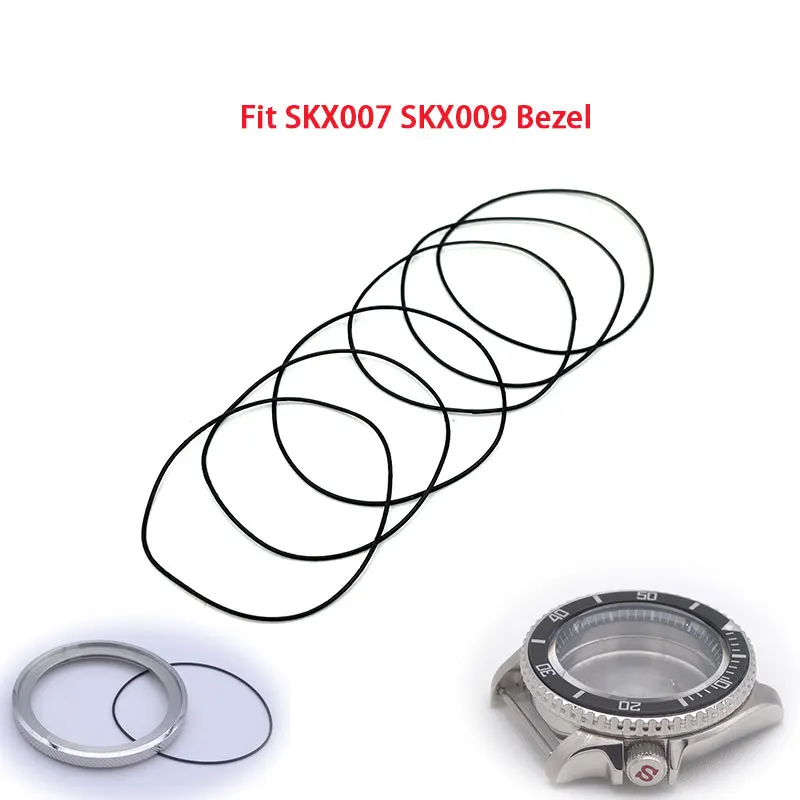 O-Ring Rubber For SKX007 Watch Case Bezel Gasket 0.7mm 0.8mm 0.9mm Watch Repair Parts Watchmaker Replacement Aftermarket watch accessories watch bezel insert ring watch bezel