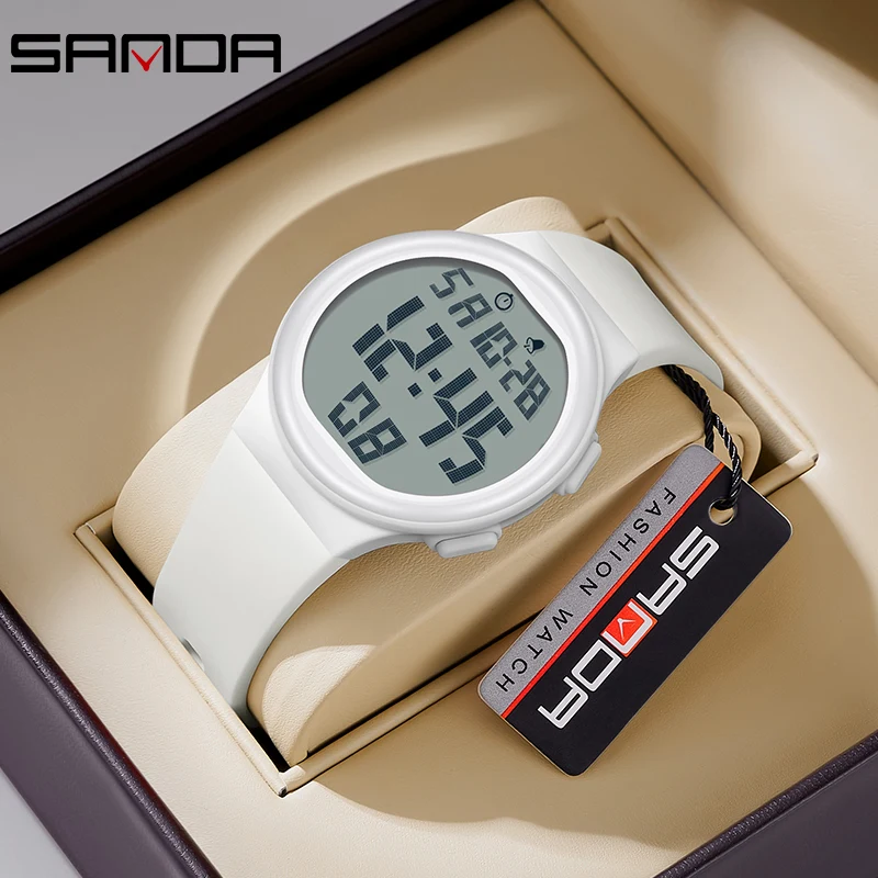 Fashion Men Watch Outdoor Sports Waterproof Big Numbers Easy to Read Electronic Clock Men Digital Watches Relojes Hombres youpin duka atuman lcd electronic digital temperature humidity meter clock indoor outdoor thermometer hygrometer weather station