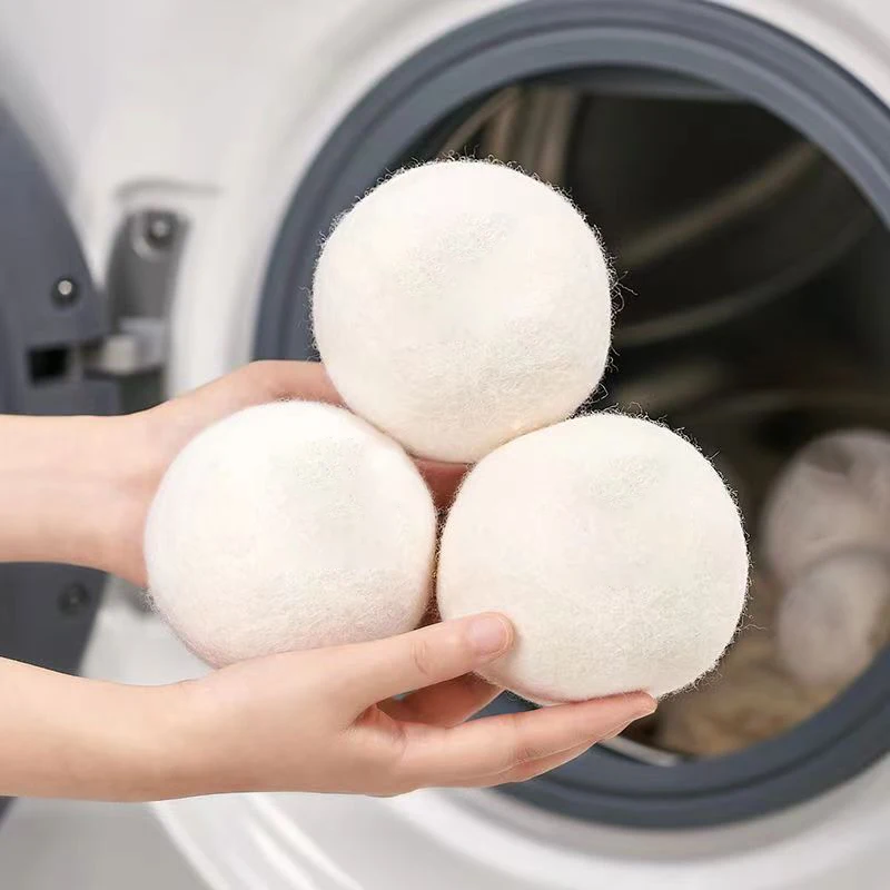 8 bolas de silicona para secadora, antibobinado, bola para lavadora,  suavizante de tela, alternativa para evitar nudos, para lavadora, secadora,  herramienta de limpieza de lavandería (blanco y gris), Mode de Mujer