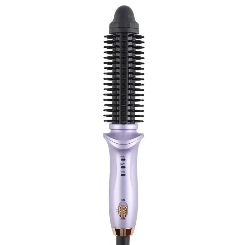 Mini Hair Comb Brush Styler One Step Hair Straightener Curler Comb 2 In 1 Portable Travel Intelligent Curling Tools