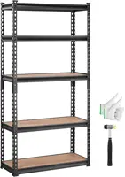 Storage Shelving Unit,Heavy Duty Garage Shelves Metal Organizer Utility Rack,  Kitchen Pantry Basement Bathroom Laundry 2