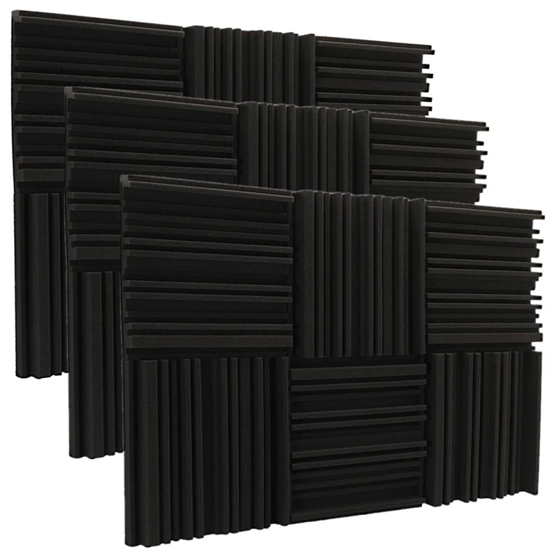 Studio Acoustic Foam Panels Soundproof Sponge Diffusers Drum Room