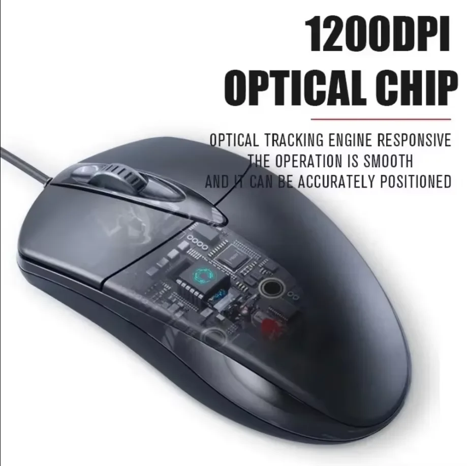 USB Optical Wired Mouse Laptop Home Office Mouse Anti Slip Roller 3D 1200DPI Game Mause Computer Accessories For PC Desktop gaming mouse optical mouse wired mouse