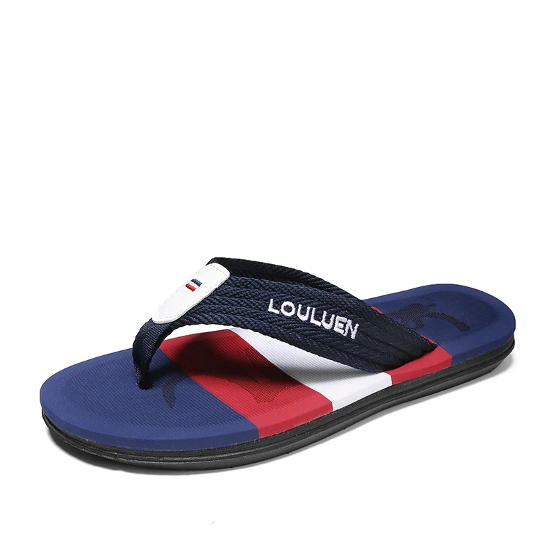 Men's Flip Flop Open-Toe Casual Slip-On Shoes Breathable Comfortable Soft Flat Heel for Spring Summer Autumn - 3