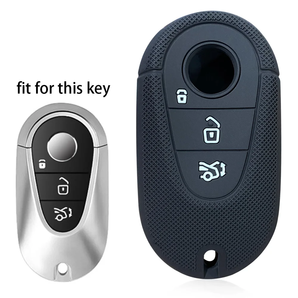 1 Pcs Car Key Fob Shell Cover For Mercedes Benz C E G R AMG GL450 CLK320 GLK350 - Foto 7