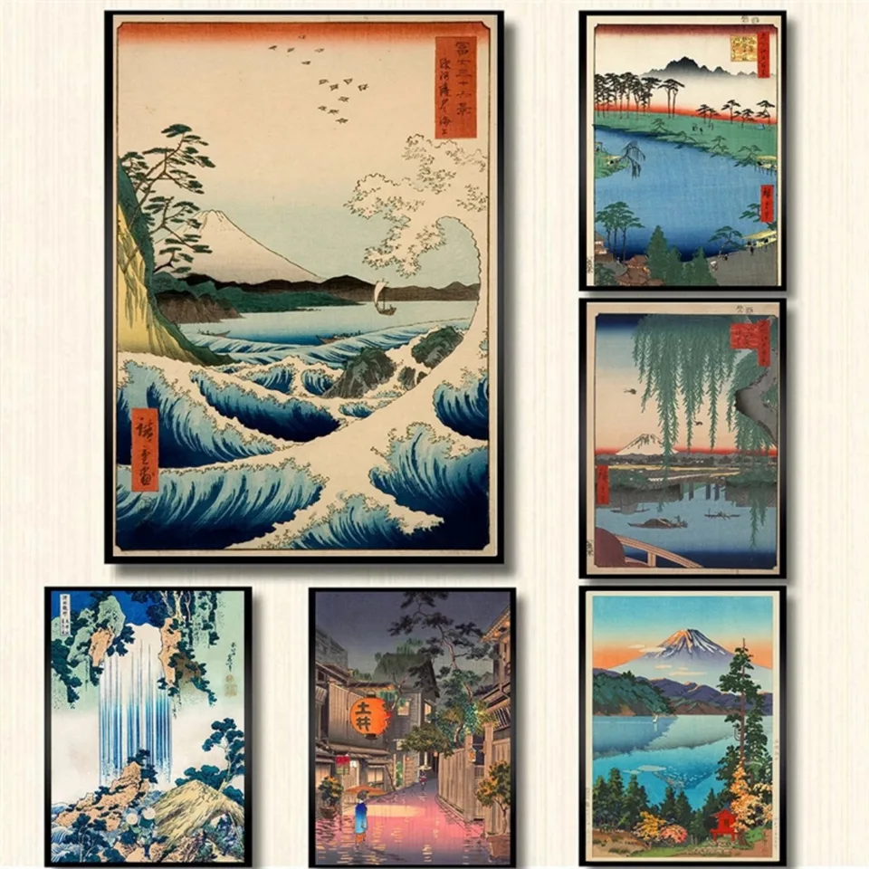 浮世絵 vintage poster S5057ba94174b4ff9823c9d55448a9