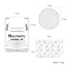 Dual Side Clear White Jelly Stamper with Rhinestone Silicone Nail Art Stamper Scraper Set For Transfer Stamp Plates Image Tools 3