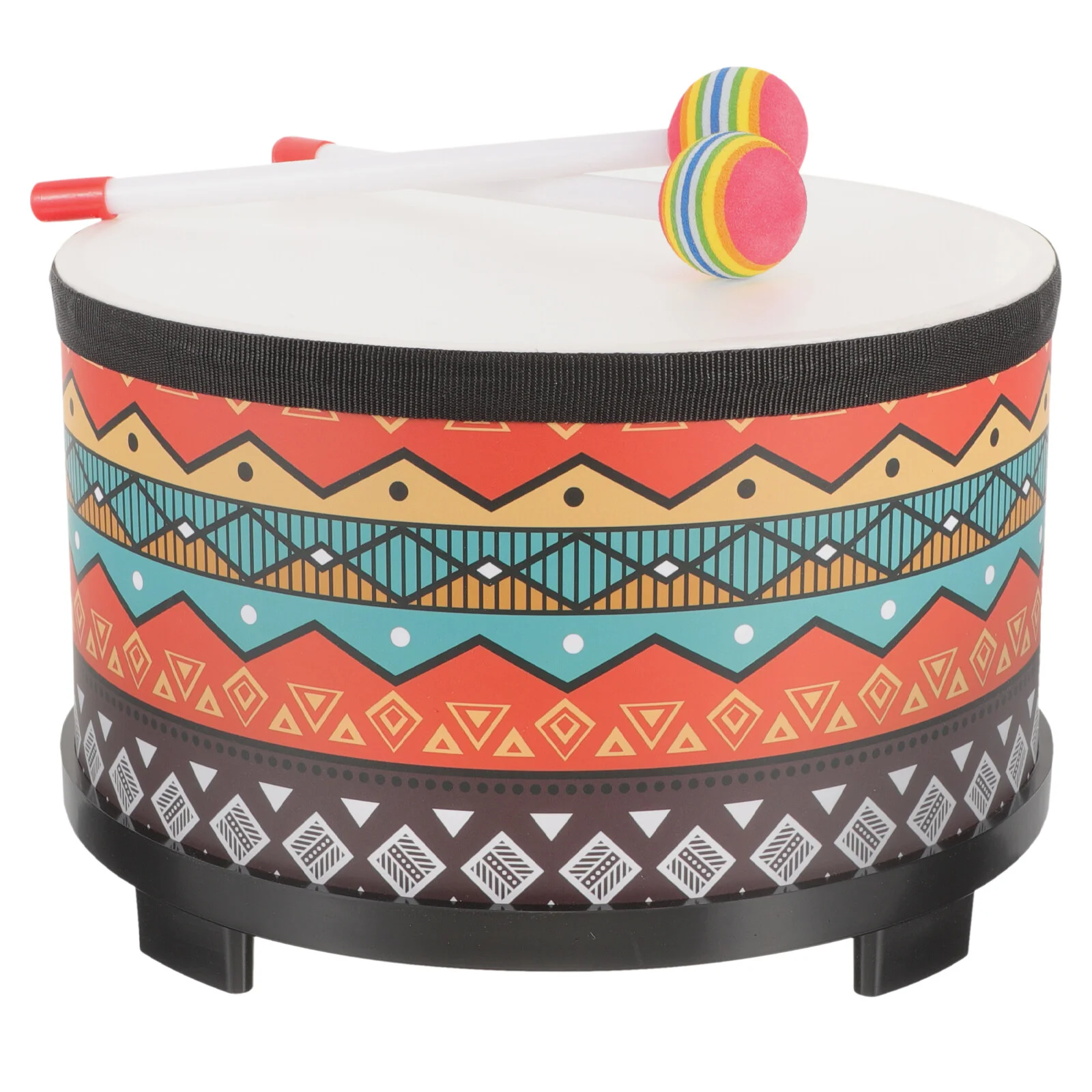 Snare Drum Practice Pad Orff Floor Drum Percussion Instrument Baby Toy Cartoon Music Wooden Snare Stick Toys Babies musical percussion instruments snare drum practice pad