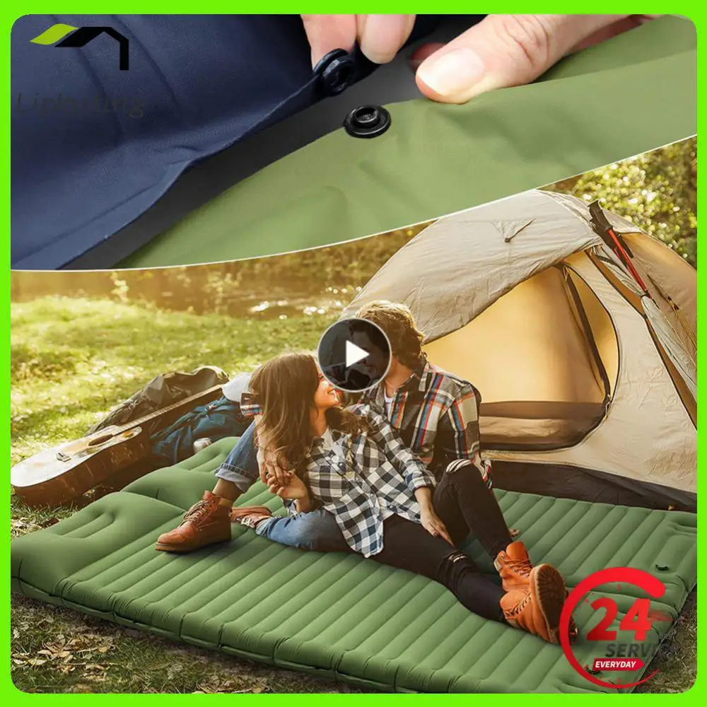 

Outdoor Sleeping Pad Camping Inflatable Mattress Travel Mat Folding Bed Ultralight Hiking Trekking Camping Tent Air Cushion Mats