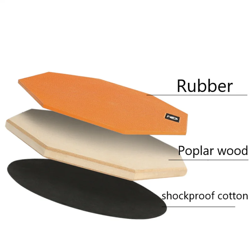 8 Inch Drum Practice Pad Rubber Wooden Dumb Drum Pad Mute Training for Jazz Drums Exercise Beginners
