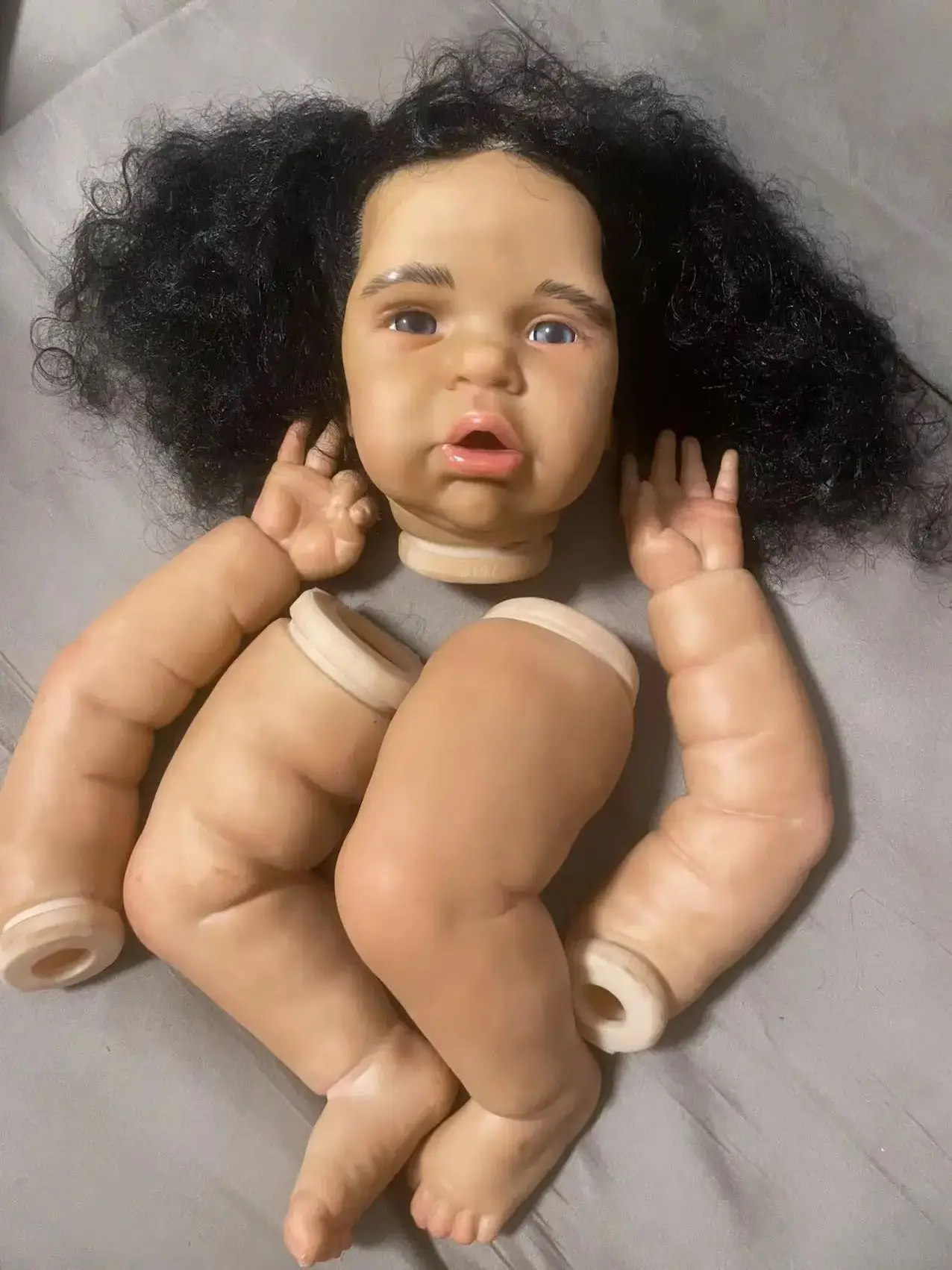 

FBBD Customized Limited Supply 26inch Reborn Baby Margot Artist Painted DIY Part With Cloth Body With Hand-Rooted Hair