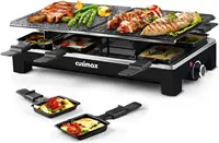 Table Grill, CUSIMAX Indoor Grill Electric Grill, Portable Korean BBQ Grill with 2 in 1 Reversible Non-stick Plate & Na 1