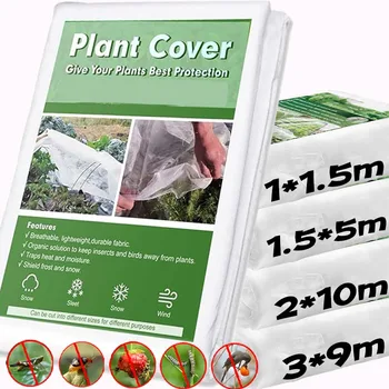 Garden Netting Plant Row Cover Winter Frost Cloth Plant Freeze Protection Frost Blanket Fruit Vegetable Barrier Screen Net Cover