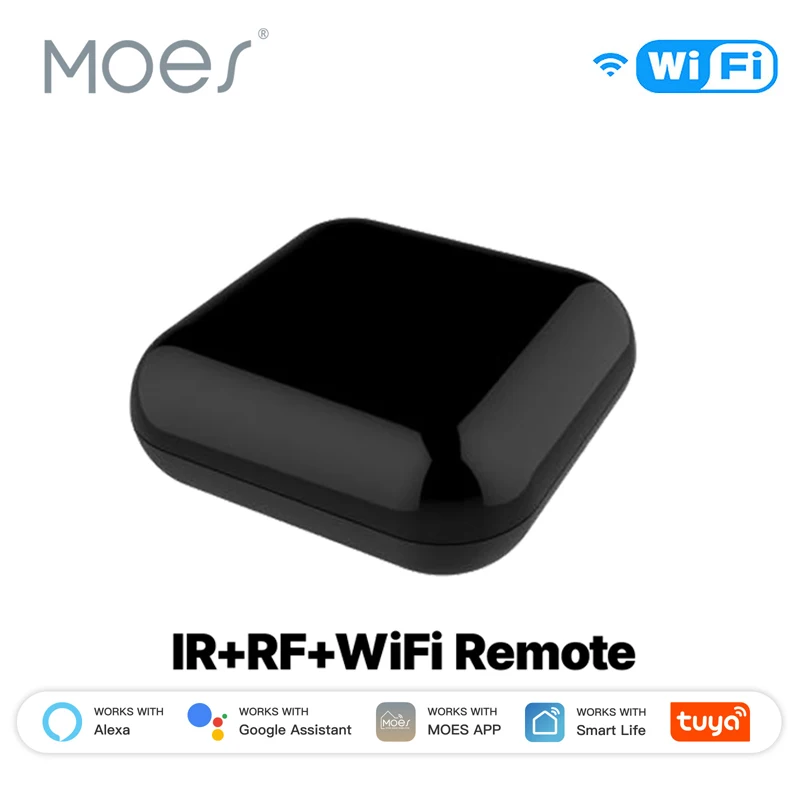 MOES 투야 와이파이 IR RF 리모컨 (에어컨, TV용) 범용 적외선 리모컨, 알렉사, 구글 홈과 호환
