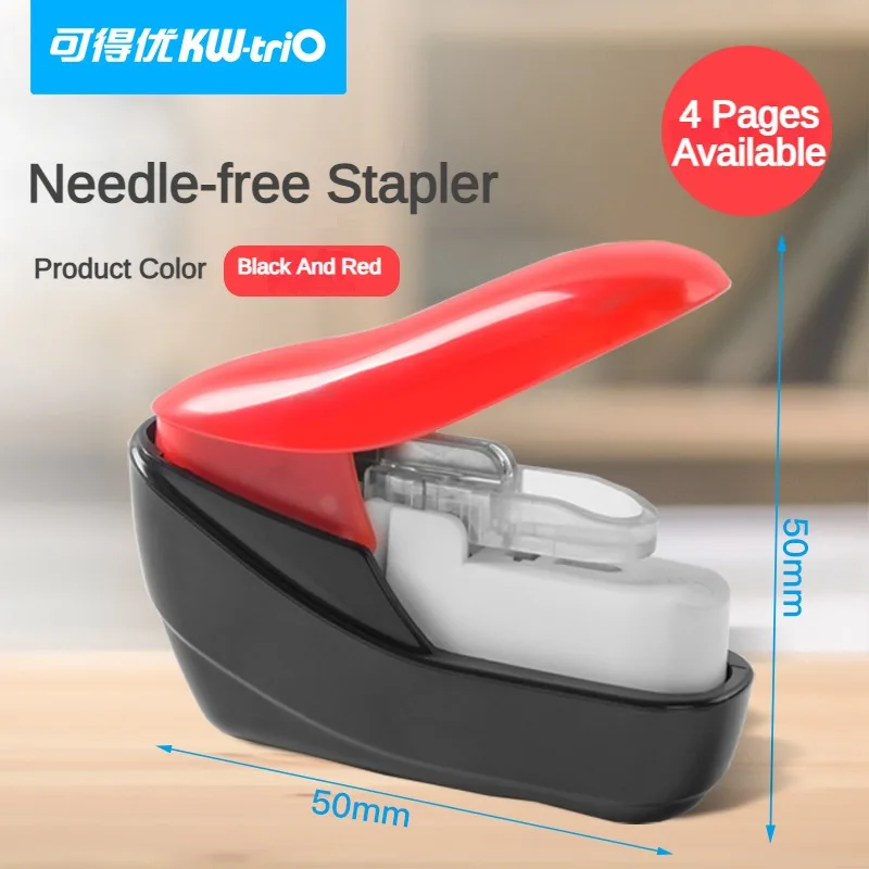 No Nails No Staple Stapling Machine Mini Cute Book Paper Stapleless Stapler Stapler Without Staple Stationery Office Accessories stapleless stapler