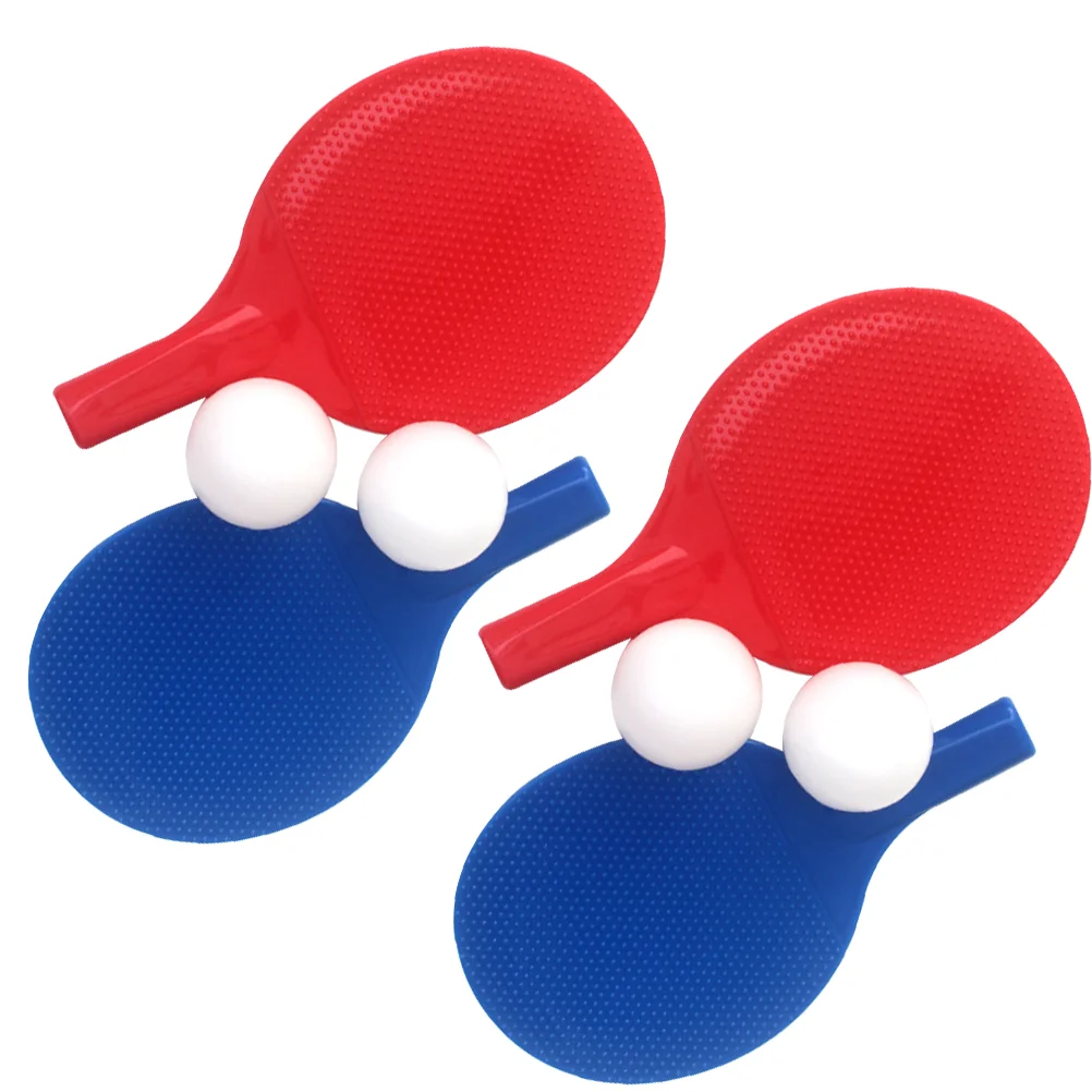 

Plastic Table Tennis Racket Toys With Balls Children Fitness Entertainment Ping Pong Paddle For Beginners Kids