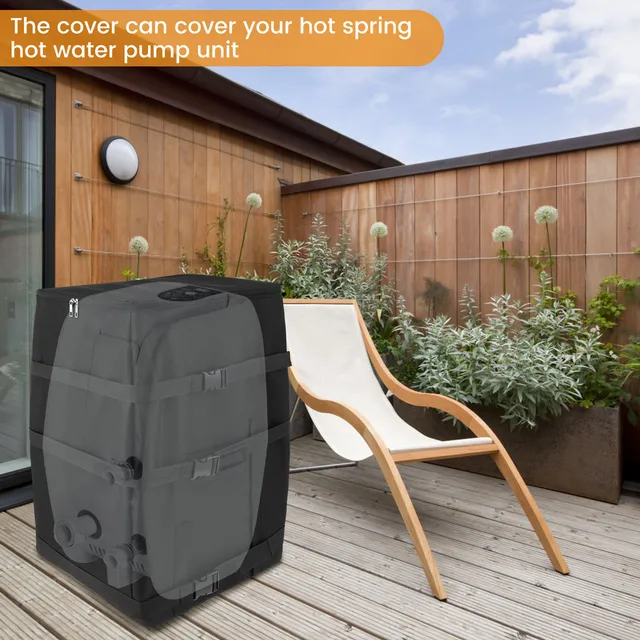 Housse De Protection Pour Pompe De Spa Gonflable - Tissu Oxford 600D Imperméable - Dimensions 42x38x53 Cm