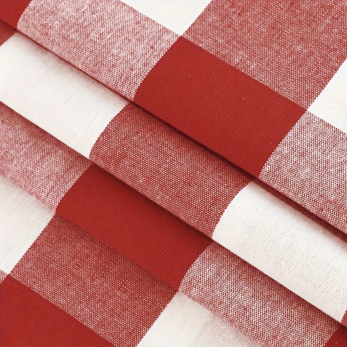 WUBODTI Tende A Quadri Rosso E Nero Buffalo Check – 132x244 Cm, Set 2 Pannelli, Per Soggiorno E Cucina, Con Tasca