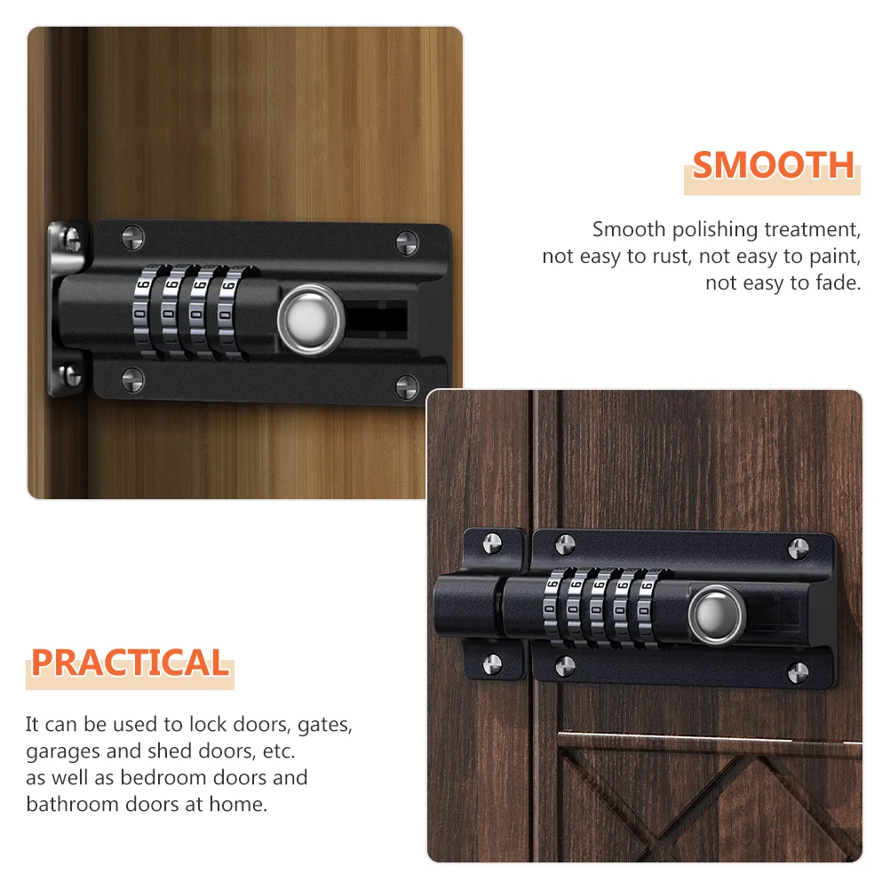 Gate Lock Deadbolt Combination Code Locks for Doors Door Lock Fence Set Hotel Key