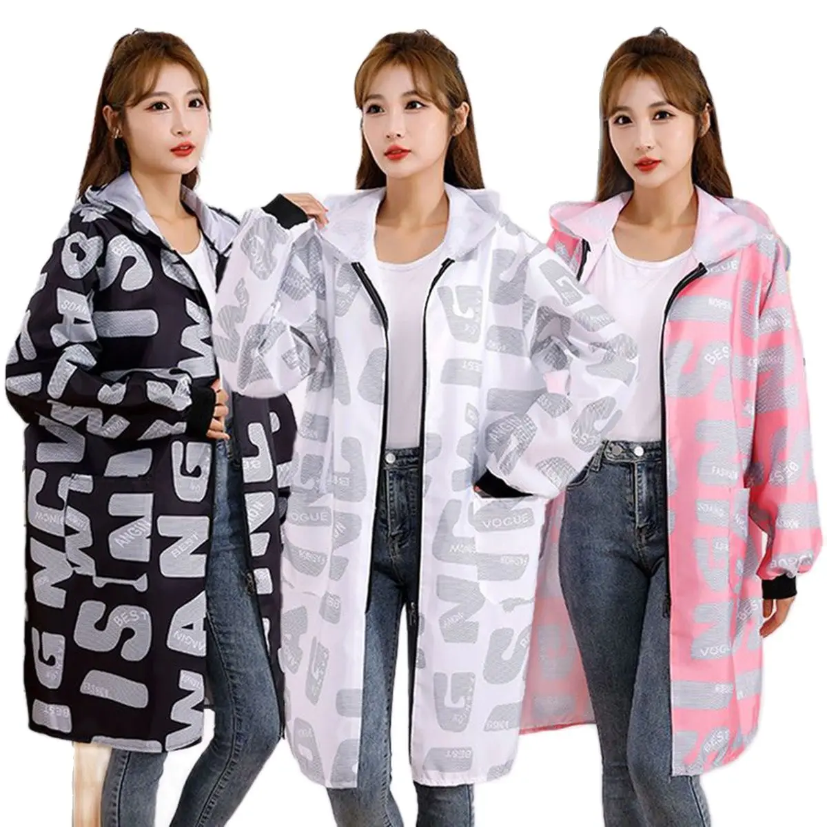 Housework apron women are wearing jacket waterproof oil-proof breathable  cooking coverall thin men's new work clothes warehouse