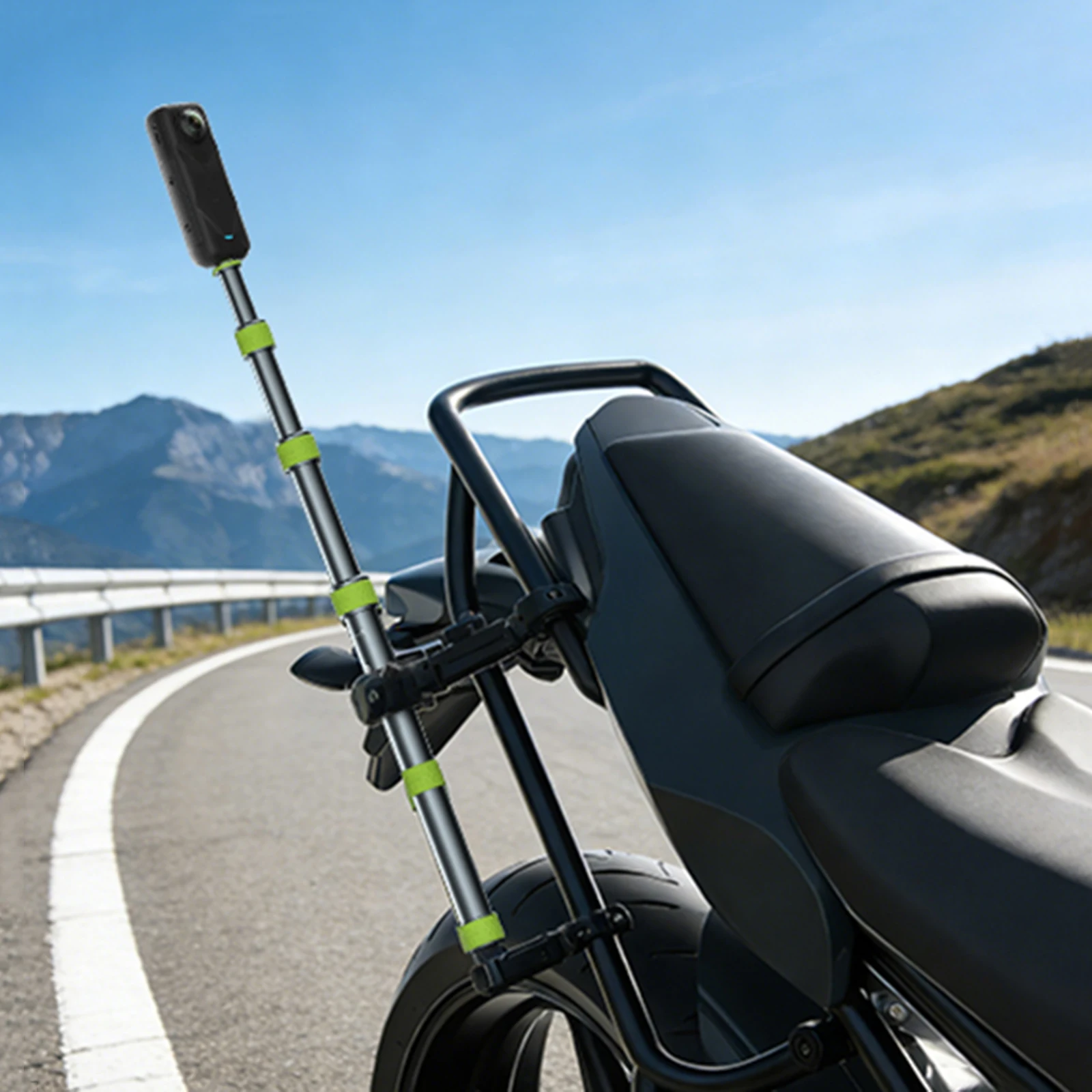 Perche selfie pour guidon de moto pour caméra action_voghion.com