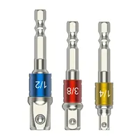 3PC Couleur Hexagonale Vis Tournevis Changement Extension Tête Carrée Socket Tool Set pour Électrique Tournevis 1