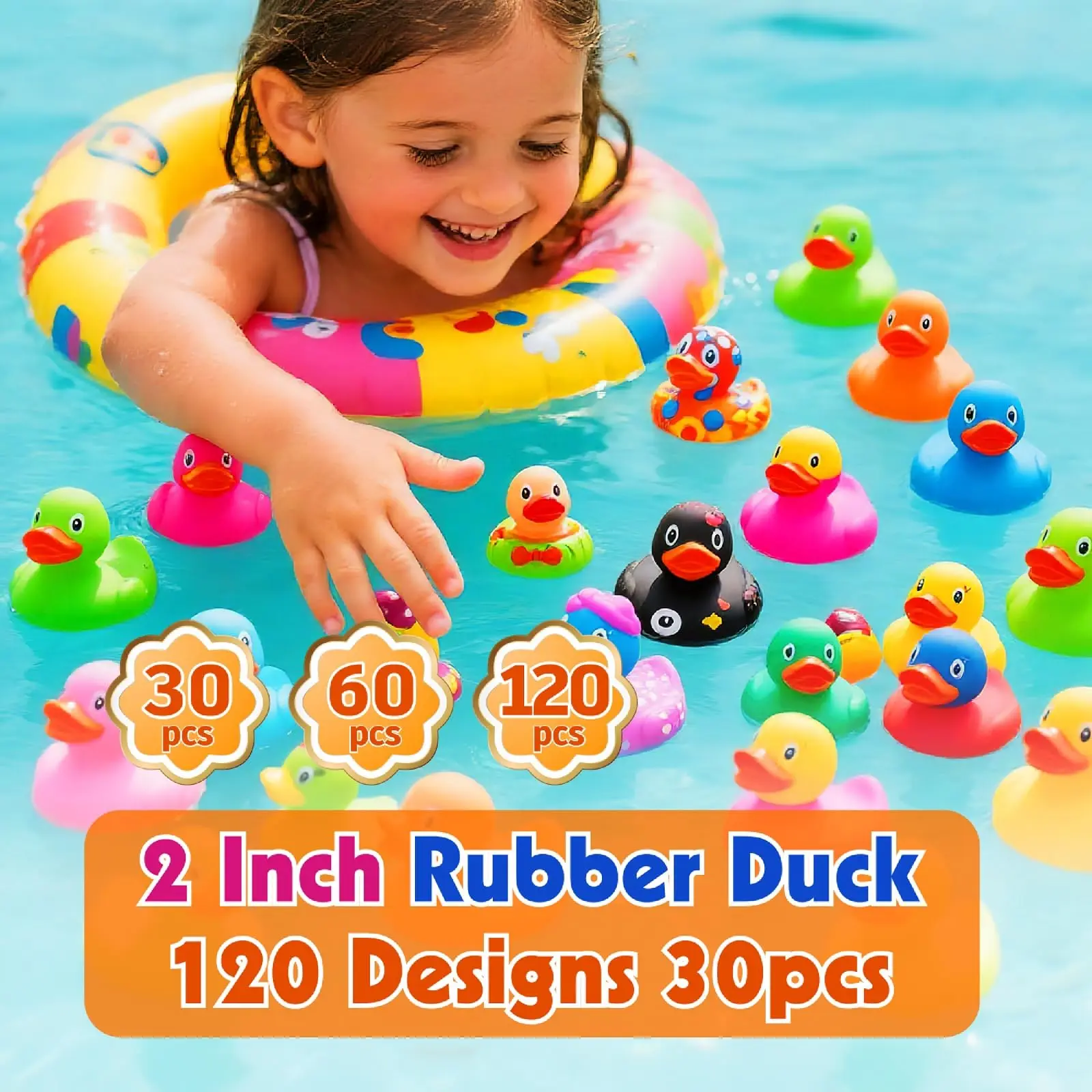 5/10/15/20 Eendjes in bulk, willekeurige mix van mini rubberen eendjes, bulk feestartikelen voor speelgoed_voghion.com