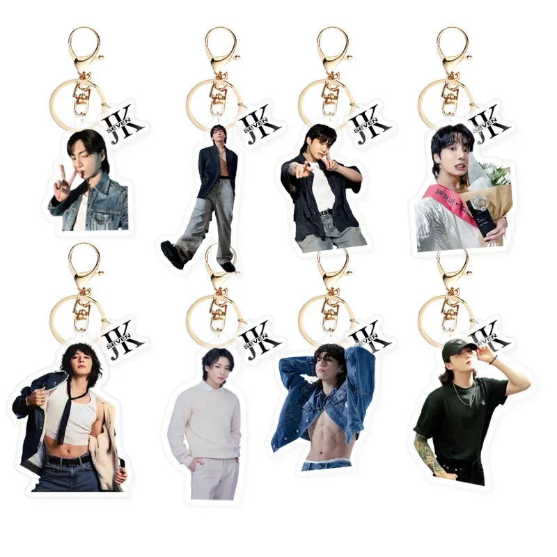 B JungKook Jungkook New Album Seven High Appearance Level Acrylic Keychain Pendant Pendant Peripheral Same Model 5