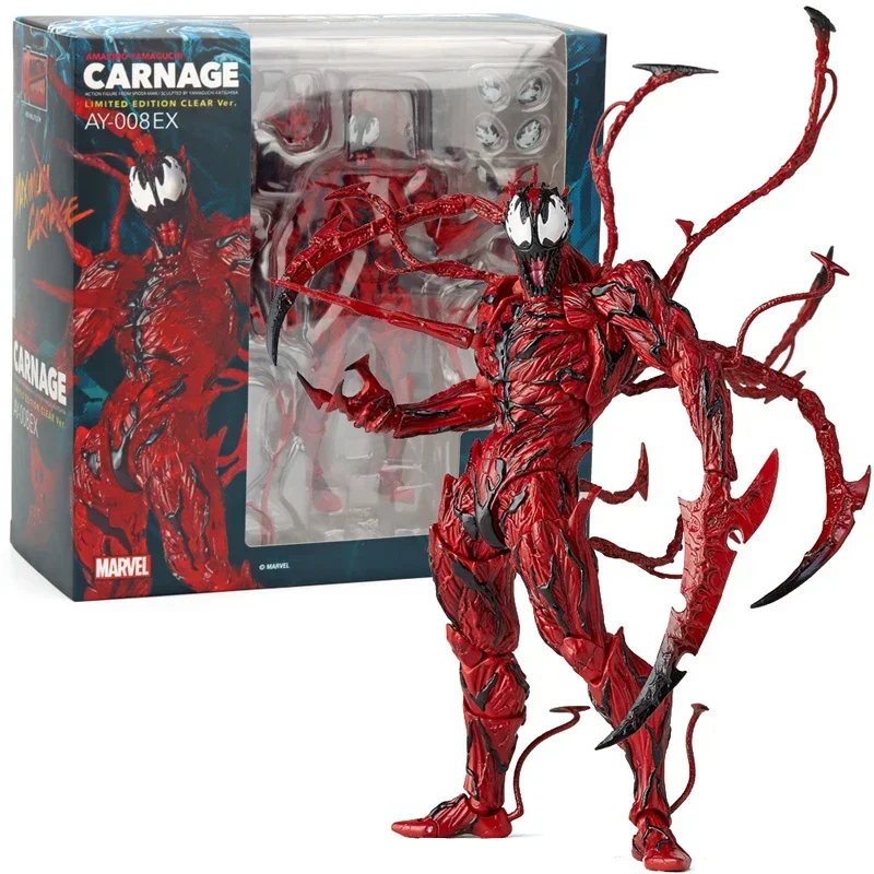 

Venom Amazing Yamaguchi Legends Action Figure Joint Movable Change Face Statue Model Collectible Kids For Toy Gifts